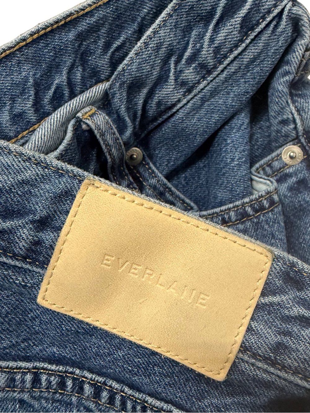 EVERLANE The 90s Cheeky Jeans Organic Cotton Size 29 Regular High Rise Straight - Picture 7 of 10